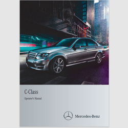 mercedes-benz 2012 c-class operator's manual pdf