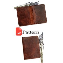 pdf pattern passport wallet - document holder pattern - download pdf