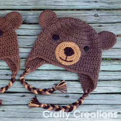 bear beanie crochet pattern