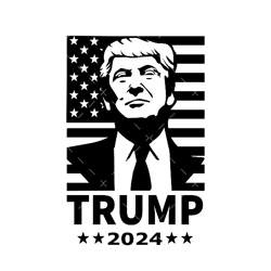 Trump 2024 SVG, PDF, PNG, Trump America Flag SVG