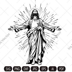 jesus svg, jesus svg, christian svg image, christian svg, faith svg, bible svg, god svg,jesus risen