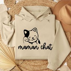 maman chat svg - cat mama (french)