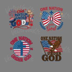 one nation under god 4th of july svg bundle