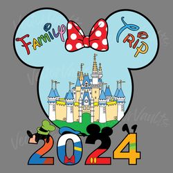 family trip 2024 with mouse and friends png