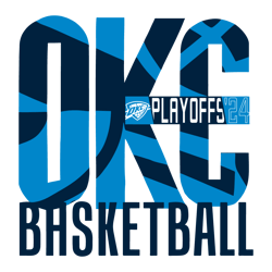 okc basketball thunder playoffs 2024 svg digital download
