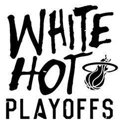 white hot playoffs miami heat basketball svg