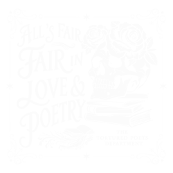 floral skull alls fair in love and poetry svg