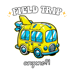 field trip anyone funny bus svg