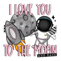 i love you to the moon and back png