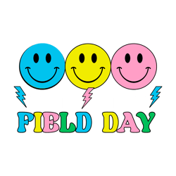 checkered field day smiley face funny student svg