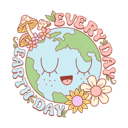 floral every day earth day png