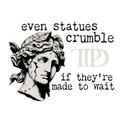 even statues crumble ttpd album svg