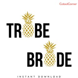 bride tribe pineapple svg - aloha beaches svg