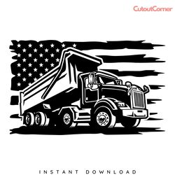 dump truck svg png digital download files