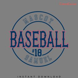 baseball mascot svg digital download files