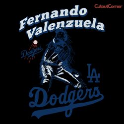 los angeles dodgers fernando valenzuela svg