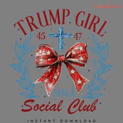 trump girl maga social club png digital download files