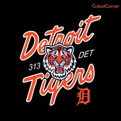 detroit tiger roar baseball team svg digital download files
