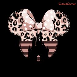 leopard and rose minnie mouse png digital download files