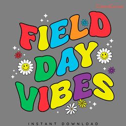 floral field day vibes funny education svg