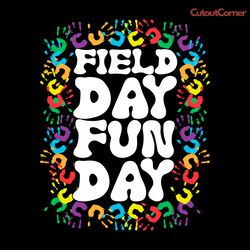field day fun day colorful hands svg digital download files