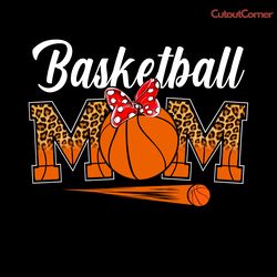 basketball mom leopard softball png digital download files