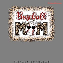vintage baseball mom softball mama png digital download files