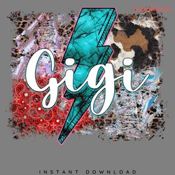 gigi western png instant download digital download files