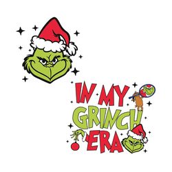 retro in my grinch era grinchmas svg