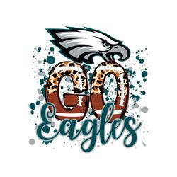 go eagles leopard pattern svg digital download