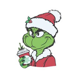 grinch boujee christmas santa vibe svg