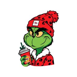 leopard grinch kansas city svg