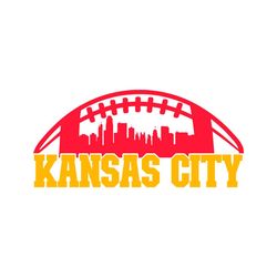 kansas city football skyline svg digital download