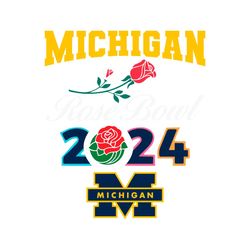 michigan rose bowl 2024 football svg digital download