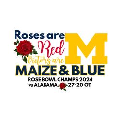 roses are red victors are maize and blue svg