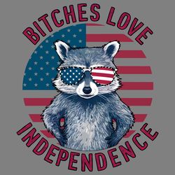 retro bitches love independence us flag png