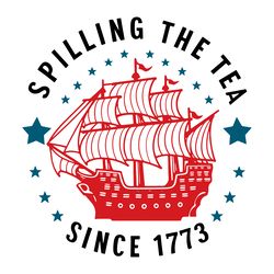 spilling the tea svg, 4th of july svg, patriotic svg