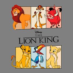 retro the lion king movie characters png