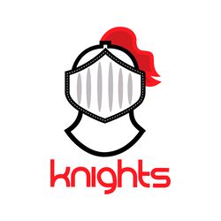 knight applique digital download files