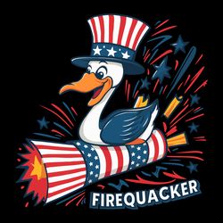 fire quacker happy independence day svg digital download files