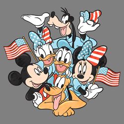 disney mickey and friends 4th of july png