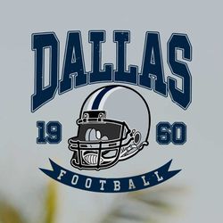 vintage dallas football helmet 1960 svg file digital download