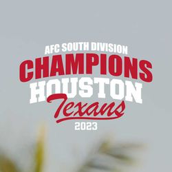 houston texans 2023 afc south division champions svg file