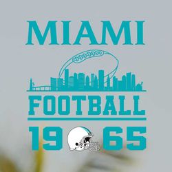 miami football skyline 1965 svg file digital download