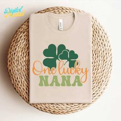 lucky nana-retro st patrick's day svg