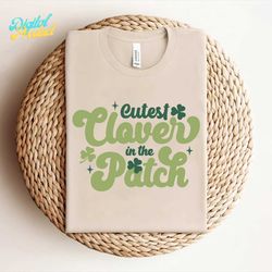 cutest clover-retro st patrick's day svg