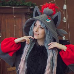 Custom Zorua Pokemon Inspired Kigurumi (adult Onesie, Pajama)