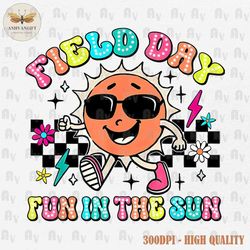 field day fun in the sun png, field day png, field day dalmatian dots png, last day of school png, funny teacher png, fu