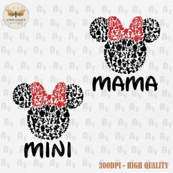 bundle mama and mini mouse svg, family mouse svg, mama mimi svg, mom shirt svg, happy mother's day svg, mom gift svg, di