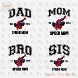 bundle mother's day svg png, spider mom svg, spider dad svg, spider brother svg, spider sister svg, family trip svg, fat